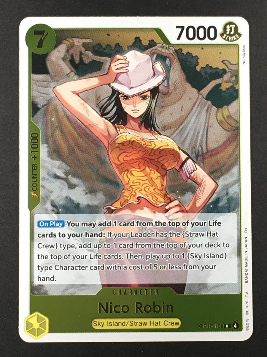 One Piece TCG Nico Robin OP15-109 Foil Adventure on Kami's Island