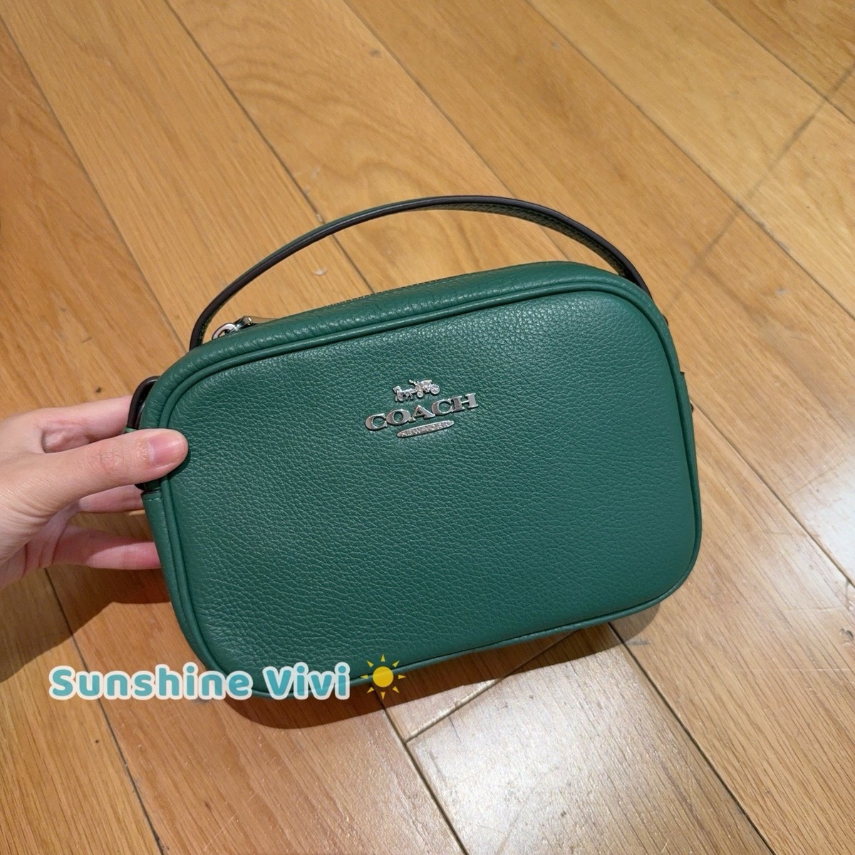 NWT COACH Mini Jamie Camera Crossbody Bag CQ875 Silver/Shamrock | eBay