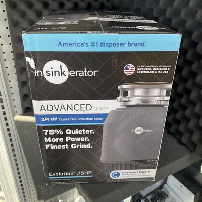 Insinkerator Evolution .75HP 3/4 HP Garbage Waste Disposal Advanced Series