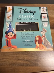 Disney Classic Animated Movies Drawing Kit Sketchbook Markers 2019 Complete