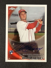 Chris Heisey 2010 Topps Chrome Auto 192 Rookie RC Reds