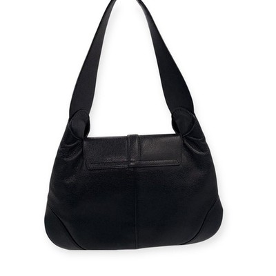 Vintage Bvlgari Catherine Black Pebbled Leather Shoulder Bag | eBay