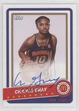 2022 Topps Chrome McDonald's All American Paper Auto Chance Gray #PA-CG Auto
