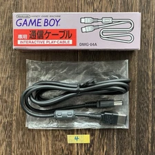 Nintendo Original Game Boy Official OEM Link Cable DMG-04 New In Open Box CIB 4