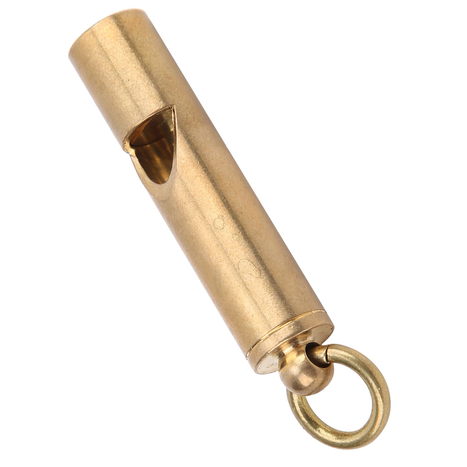 Survival Whistle With Keychain Brass High Decibel Emergency Whistle For Outdoor