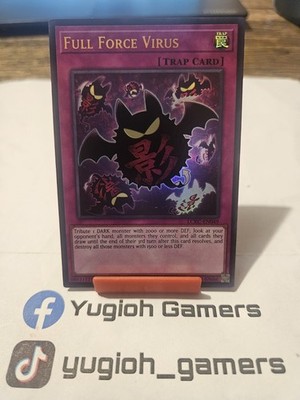 Yu-Gi-Oh Full Force Virus  LCKC Ultra Rare Light Played 