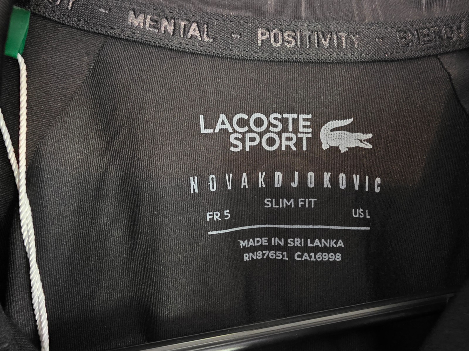 Lacoste Novak Djokovic t-shirt size L black fancy thumbnail 7