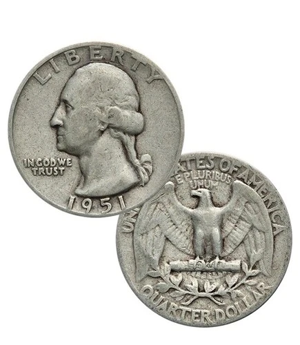 90% Silver Washington Quarter Average Circulated Random Date