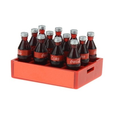 1/10 RC Car Mini Coke Bottle & Tray Model Toys for Tamiya CC-01 Axial SCX10 I...