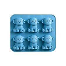 Mini Monkey Ice Cube Mold, Cute 3D Monkey Silicone Ice Cube Tray