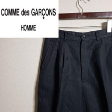 Comme des Garcons Homme Slacks Tucked Wide Herringbone Gray