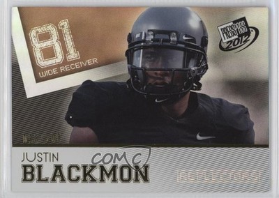 2012 Press Pass Reflectors Proof 93/100 Justin Blackmon #3 Rookie RC uk2