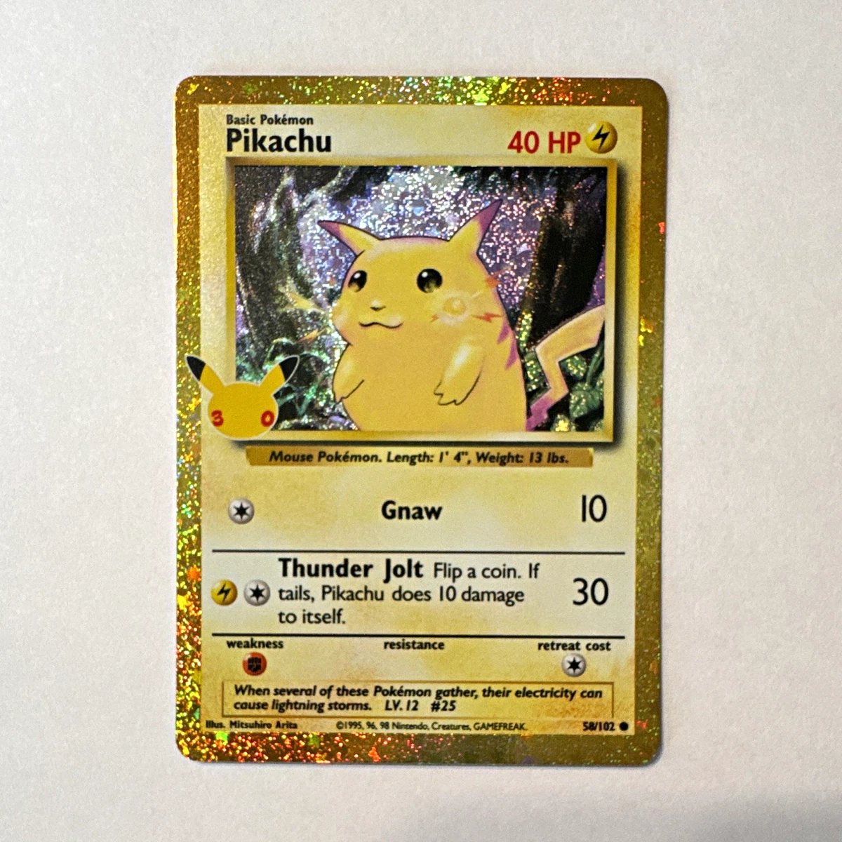 25+ Pikachu Pokémon TCG Individual Trading Card Games Base Set in