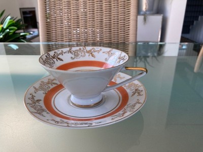 BL   Bauer & Lehmann  DDR  Sammeltasse mit Untertasse - Vintage 50er Jahre