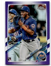 2021 Topps Chrome Update Purple Refractor Khalil Lee RC New York Mets #USC62