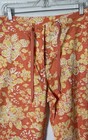 Jones New York Sport Women's Orange Yellow Floral Capri Pants Size 14 — photo 5