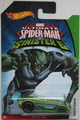 Hot Wheels Battle Spec Ultimate Spider-Man vs. Sinister 6 Green Goblin Neu/OVP