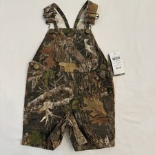 BASS PRO SHOPS Truetimber Camouflage Overalls Size 12 Months - New With Tags