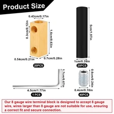 20pcs 8 AWG Wire Connectors, 20Amp Wire Splicing Kit Quick Connection Termina...