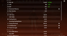 Genshin Impact AR 60 America - Hu Tao C1 - Cyno C2 - Furina - Raiden - Yae Miko
