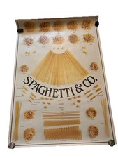 SPAGHETTI AND CO. Poster Types Of Pasta Original Printed In Italy 26.5x38