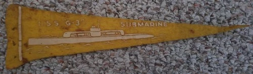 WW1 G-3 SS-31 SUBMARINE Holsum Bread US Navy Ship Felt Pennant Premium Sub Boat