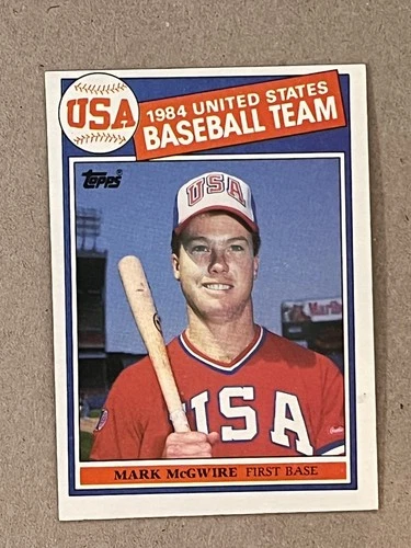 1985 Topps #401  Mark McGwire Rookie   1984 United States Baseball Team