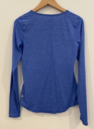 Lululemon Shirt Activewear Langarm Daumenlöcher blau S/M *ohne Größenetikett* - Bild 2 von 4