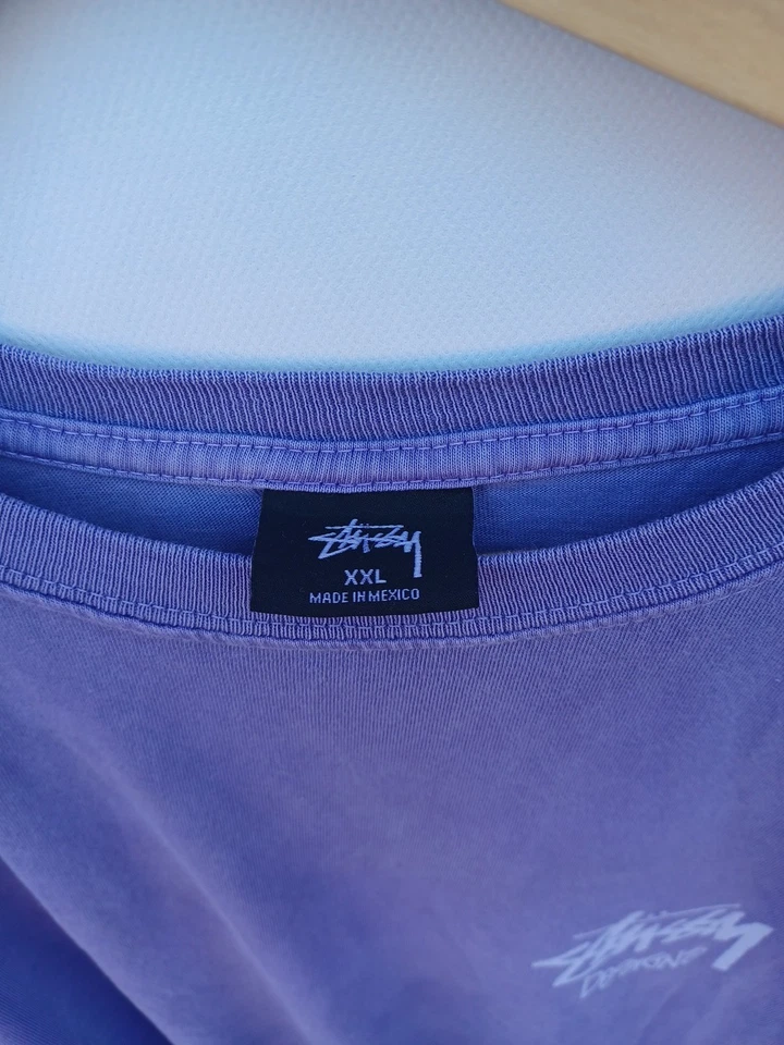 Stussy XXL Vintage Mens Purple Venus Pigment Dyed TShirt #0559 - Image 3 of 4