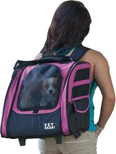 Pet Gear I-GO2 Roller Backpack, Travel Carrier, Car Seat for Cats/Dogs, Mesh ...