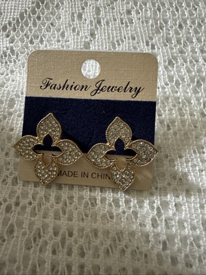 Fashion Jewelry Gold Filled Clover Earrings 