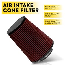 4 102mm High Flow Inlet Dry Air Filter Cold Air Intake Cone Replacement Red New 4 102mm High Flow Inlet Dry Air Filter Cold Air Intake Cone Replacement Red New