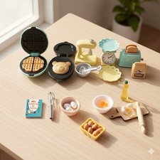 21pc Miniature Dollhouse 112 Kitchen Set Baking Cooking Furniture Accessories