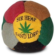 World Footbag Sir Hemp Hacky Sack Footbag, Black/Green/Grey/Red/Tan/Yellow