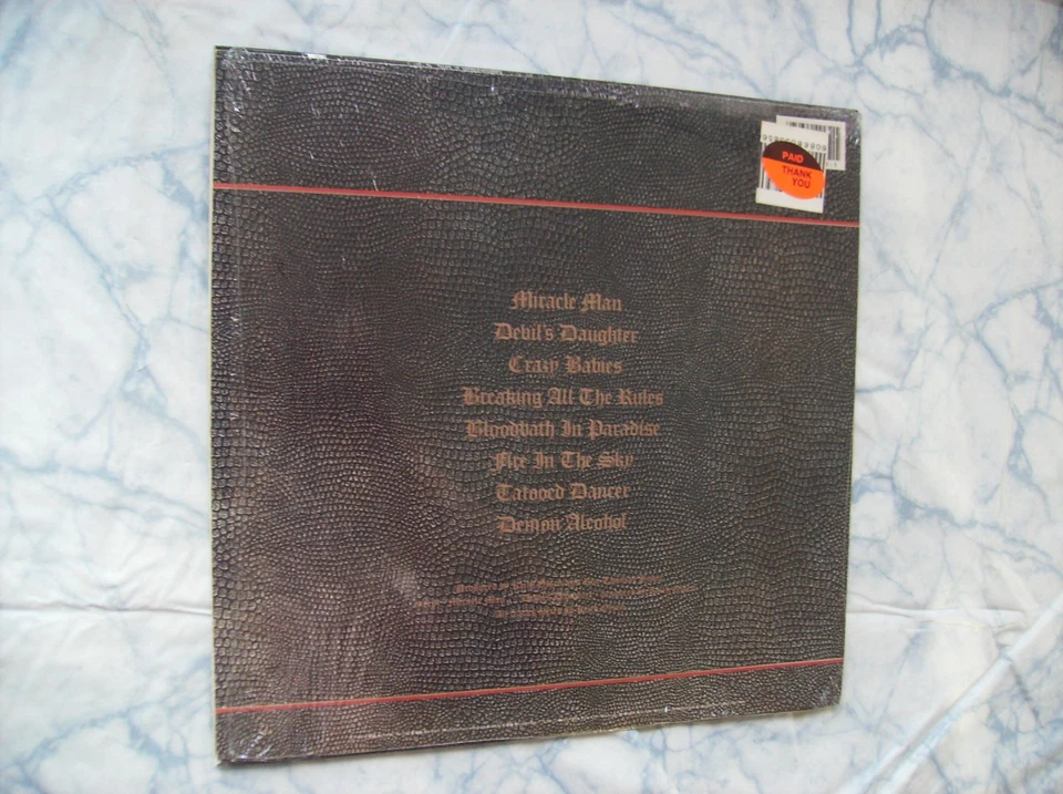 orig 1988 ! OZZY OSBOURNE - NO REST FOR THE WICKED LP in SHRINK ! + HYPE STICKER - Image 3 of 4