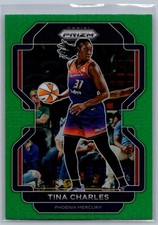 2022 Panini Prizm WNBA TINA CHARLES Green Prizm #106 Mercury