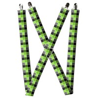 Buckle-Down Suspenders, Checker Mosaic Green (Us Import)