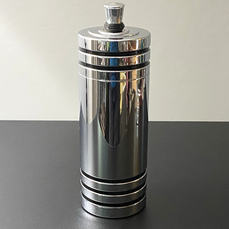 Chase USA Art Deco Gaiety Chrome Martini Cocktail Shaker Mid Century Barware