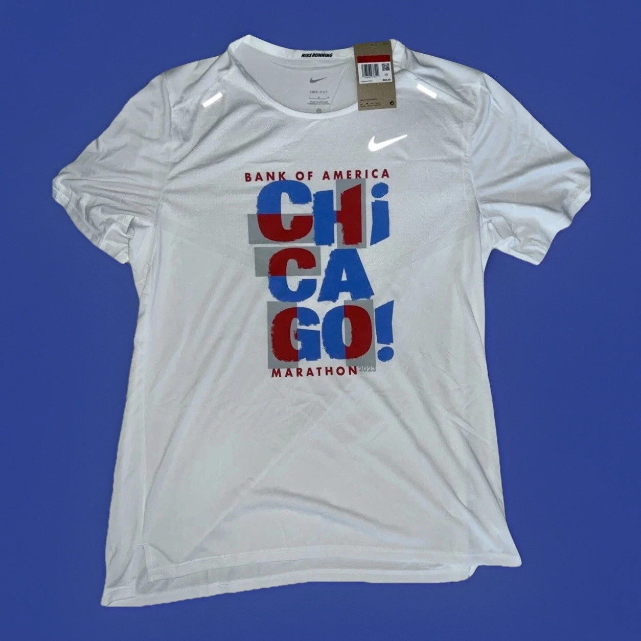 New Nike Chicago BOA Marathon 2023 Running Top Shirt Men's M NWT $55 FD2689-100