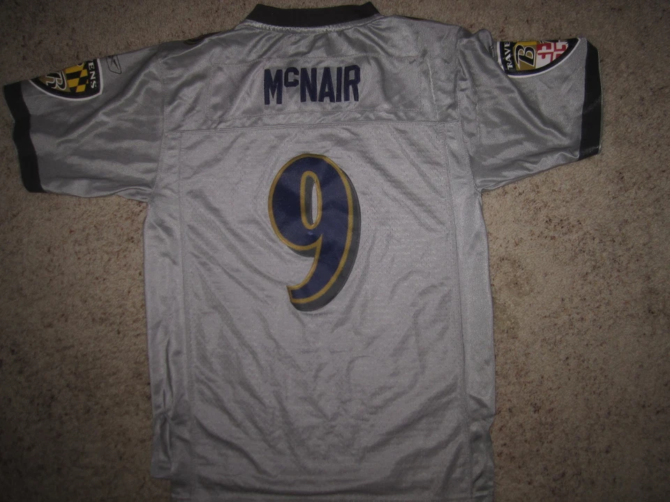 Camiseta Steve McNair #9 Baltimore Ravens Reebok NFL Juvenil LG 14-16 Foto 3 de 3