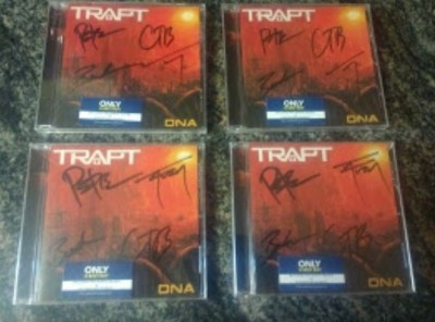  w/ autographed booklet Trapt DNA cd+ 2 Bonus tracks Best Buy signed global ship