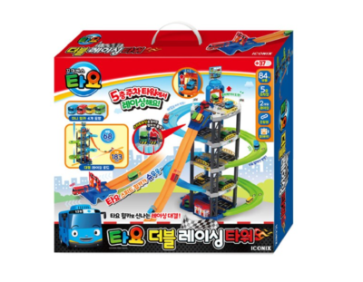 ICONIX Rescue Tayo Multi-Ramp Double Speed Racing Tower 5th Floor
