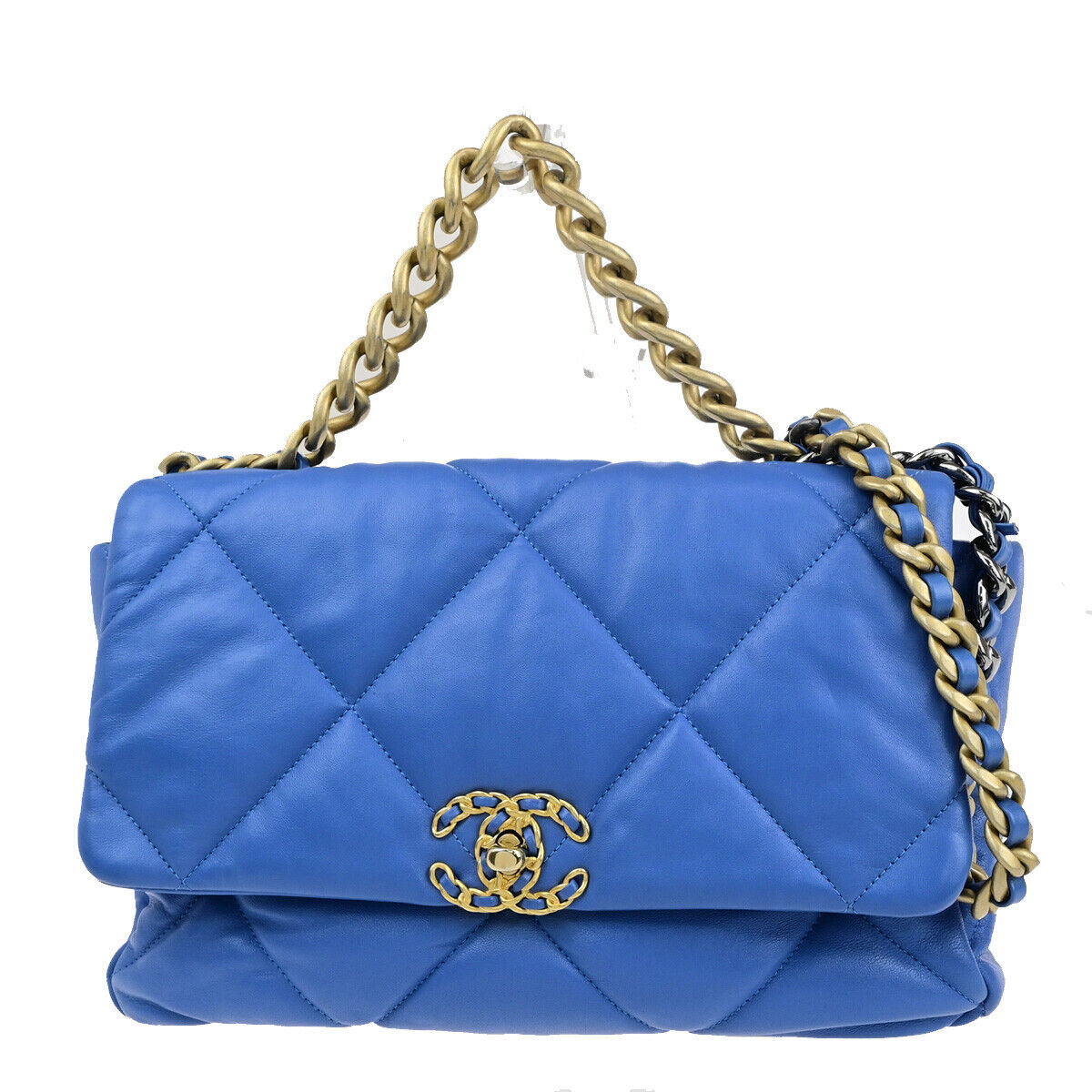CHANEL 19 CC Logo Matelasse Chain 2Way Shoulder Hand Bag CHANEL 19 CC Logo Matelasse Chain 2Way Shoulder Hand Bag