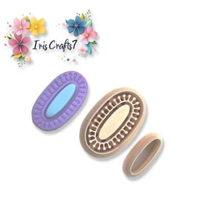 Organischer moderner Polymer Clay Cutter | 3D-gedrucktes Tonwerkzeug | IrisCrafts7 UK