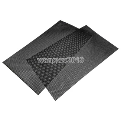 2pcs 250x143mm Speaker Cover Decorative Circle Woofer Square Metal Mesh Grille
