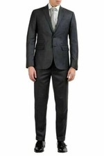 Dsquared2 "Milano" Men's 100 Wool Gray Two Button Suit US 38 IT 48