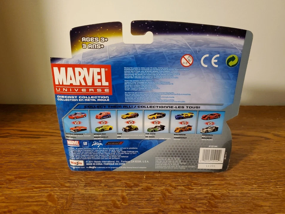 Maisto Marvel Universe Versus Diecast 2 Pack - Captain America Vs Red Skull New! - Image 2 of 4