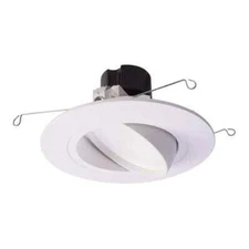 HALO 5 & 6 White LED Recessed Ceiling Light Fixture Adjustable Gimbal Trim
