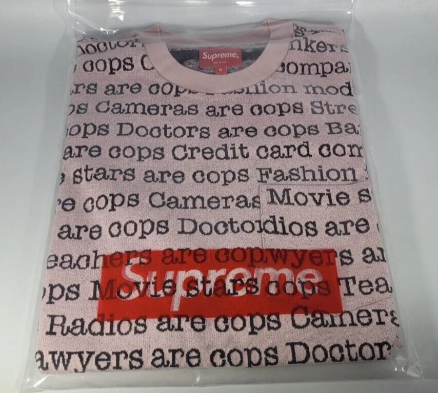Supreme cops jacquard pocket tee Clearance