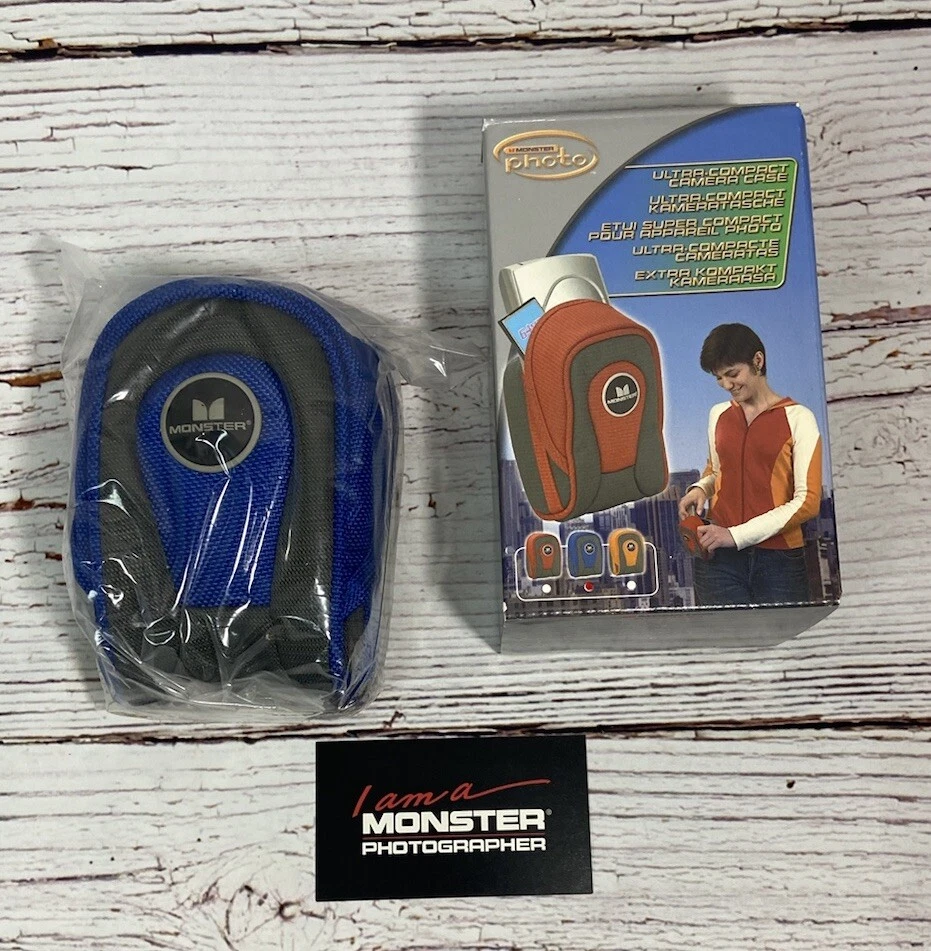 Estuche de cámara compacto para Go Monster Photo AZUL Foto 2 de 4